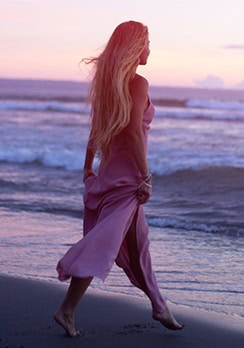 Lady in the beach